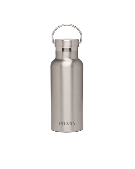 prada water bottle silver